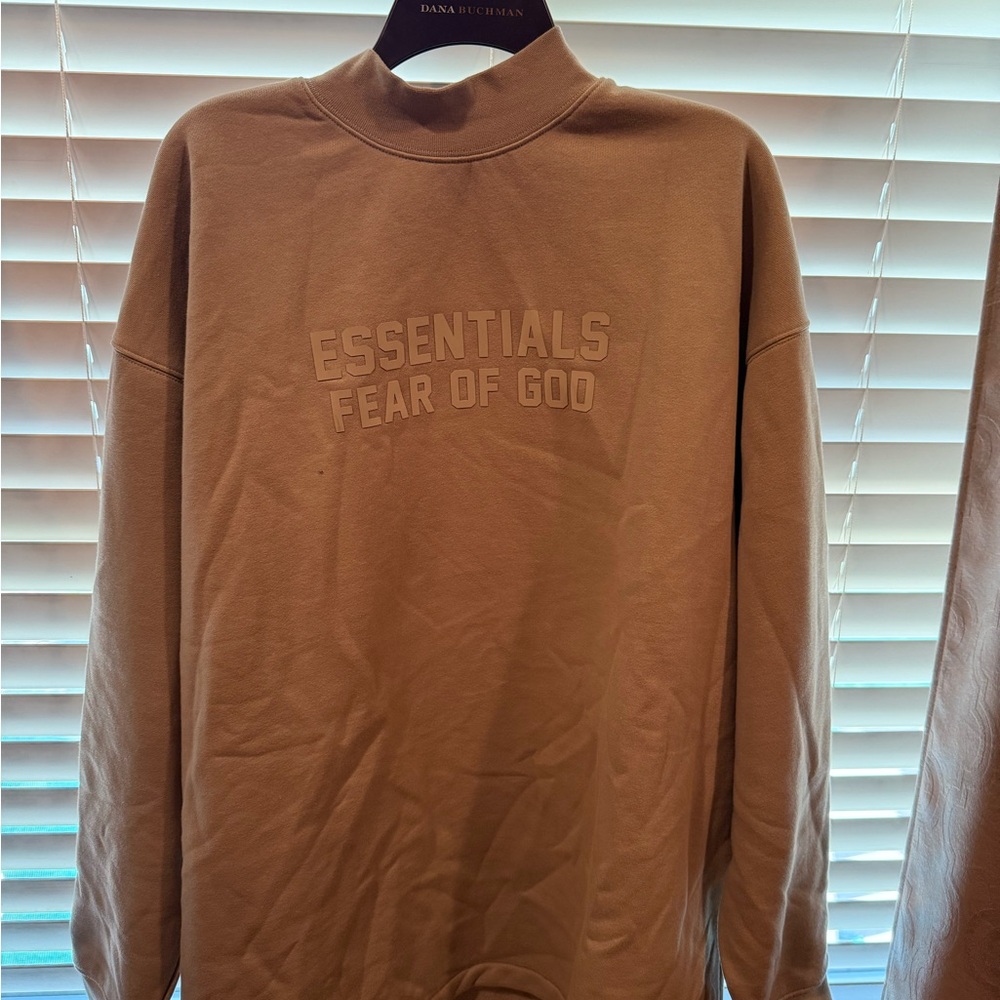 Essentials Tan Crewneck Sweatshirt